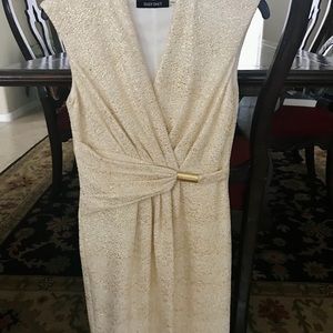 Ellen Tracy Metallic Sheath Dress